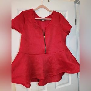 Plus size Red shirt